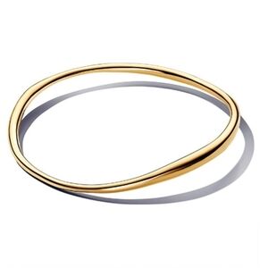 Pandora Organically Shaped Bangle 563317C00-1 NWT